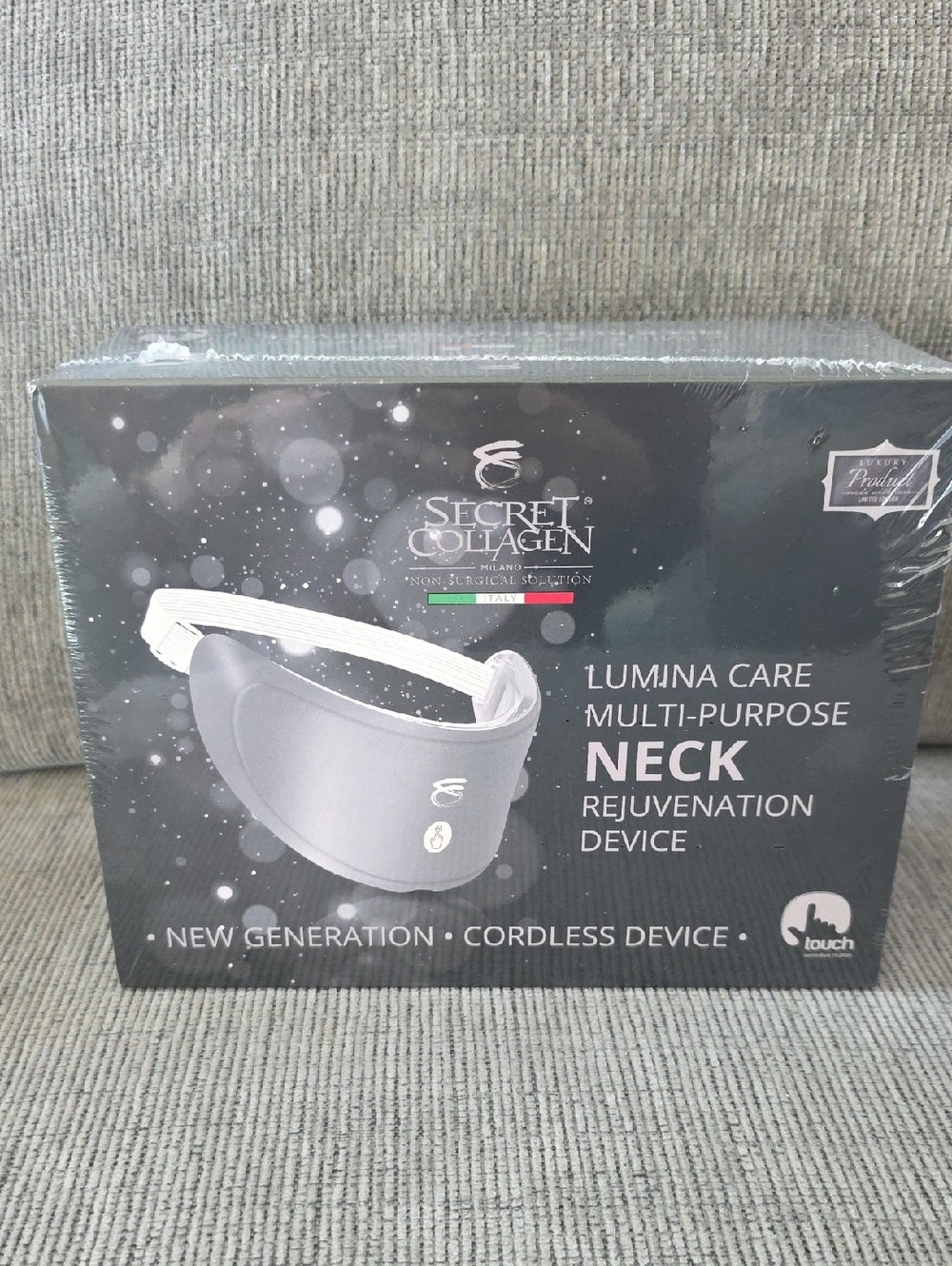 Secret Collagen Lumina Care Multi-Purpose Neck Rejuvenation Device - Gray, New